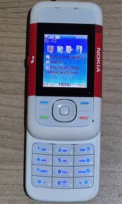 Nokia 5200 bielo/cervena - 4