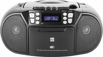 6v1 DAB+ FM prenosné rádio DUAL kazeťák 230v Baterky - 4