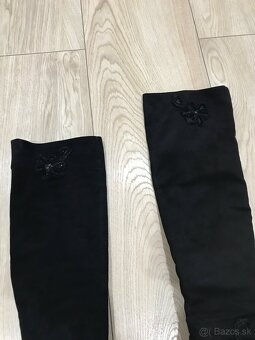 Semišové elegantné čižmy, veľkosť 36 - 4