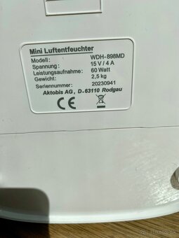 Predám odvlhčovačku WDH-898MD – 60W TOP stav - 4