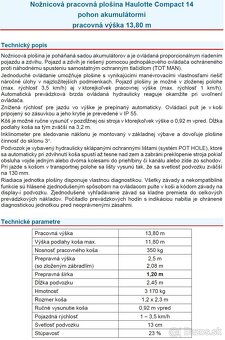 Pracovná plošina Haulotte Compact 14 - 4
