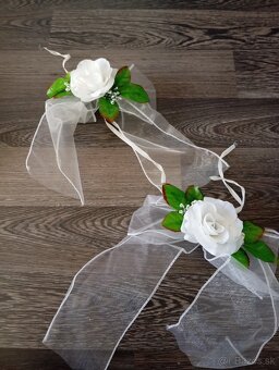 Svadobná výzdoba na auto - 4