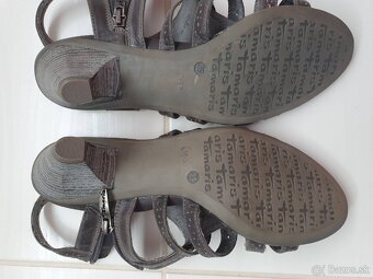 šedé sandálky, 39 - 4