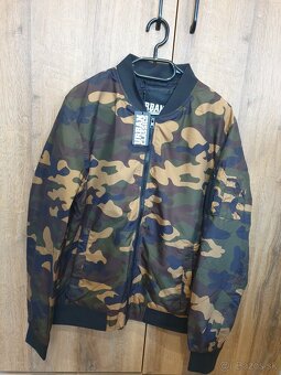 Nová Bunda pánska URBAN CLASSICS Camo Bomber veľkosť M, XL - 4