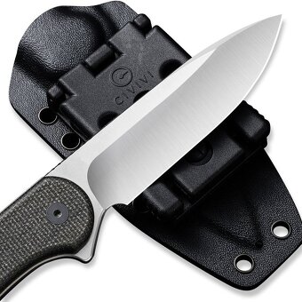 Civivi Elementum Fixed blade v D2, šedá micarta, úplne nový - 4