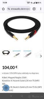 MOGAMI prémiový nástrojový kábel , 5 m
 - 4