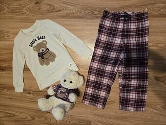 Vianočné pyzamo 110+ plysak - 4