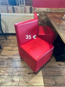 Stoličky, reštauračné boxy, lavice - 4