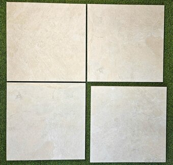Dlažba protišmyk aj na terče 60x60x2cm, jemná krémova - 4