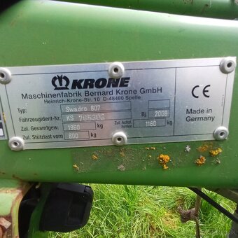 Zhrňovač sena,senaži,slamy krone schwadro 807 - 4
