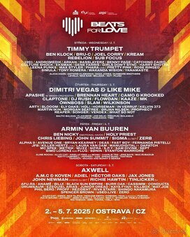 2 listky na festival Beats for love Ostrava - 4