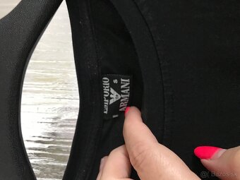 EMPORIO ARMANI black damske tricko S - 4