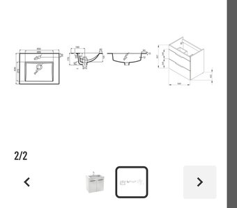 Skrinka a umývadlom JIKA CUBE 65cm - 4