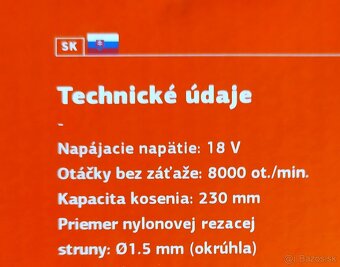 Nový krovinorez s baterkou a nabíjačkou - 4