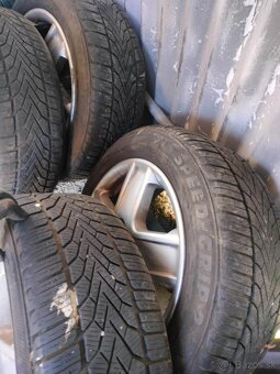 4ks alu disky vw Sharan 5x112 r16 pneu 205/55 r16 - 4