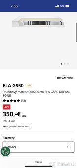 Matrac JYSK GOLD ELA GS50 DREAMZONE (90×200 cm) - 4