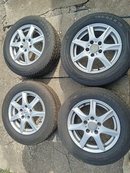 195/65/R15 letné pneumatiky s alu diskami - 4