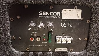 Aktívny subwoofer do auta Sencor SCS WA1203 - 4