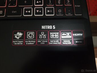 Herný notebook ACER NITRO 5 16GB Ram, 144hz, 1TB úložisko - 4