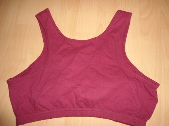 bordova bavlnena sportova podprsenka - 4