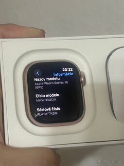 PREDANÉ Dobrý deň Ponúkam na predaj Apple Watch 10 42mm - 4