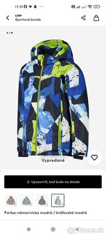 Chlapčenská značková bunda CMP - 4