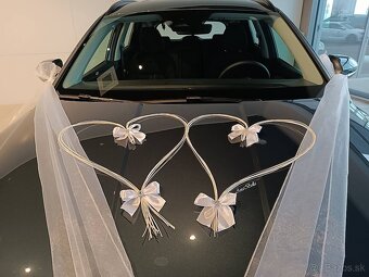Svadobná výzdoba na auto - 4