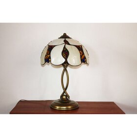 Tiffany stolní vitrážová lampa- nová - 4