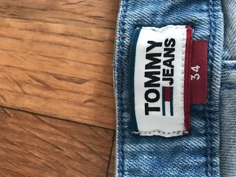 TOMMY HILFIGER originál jeansove/capri nohavice L/XL - 4