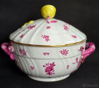 Porcelánová terina Herend Printemps, ručne maľovaná. - 4