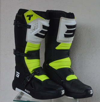 čižmy topánky fluo žlté shot race enduro atv - 4