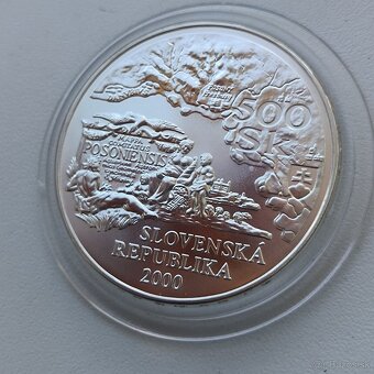 Strieborná minca 500 SK Samuel Mikovíni r. 2000 - 4