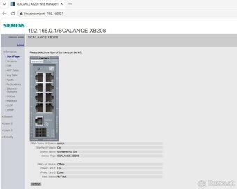 ✅ Siemens SCALANCE XB208 managed switch - 4