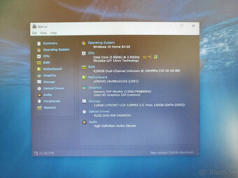 notebook Lenovo V110 - Core i3-6006u, 8GB, 120GB SSD, W10 - 4