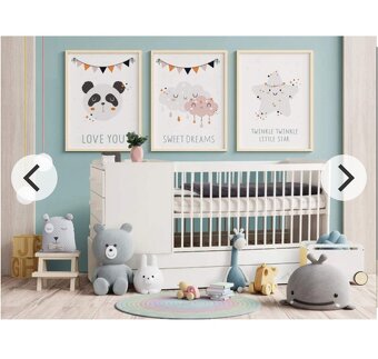 Rastúca detská postieľka + matrace - 4