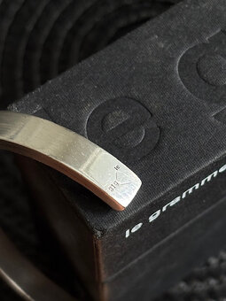 Strieborný náramok, Le gramme 31g, striebro 925, veľkosť M - 4