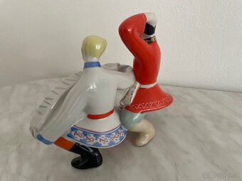 Porcelánová soška tanečníkov – Made in USSR - 4