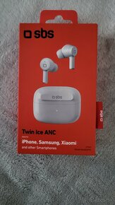 Nové bezdrôtové slúchadlá SBS Twin Ice ANC biele - 4