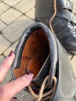 Lyziarky kozene true vintage retro - 4