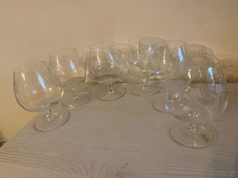 Set 6 sklenených pohárov na koňak - 4