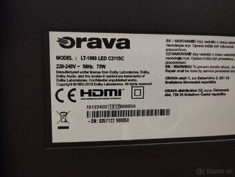 Predám používaný 43" LED televízor Orava. - 4