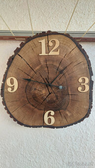 Nástenné hodiny z orechového dreva - 4