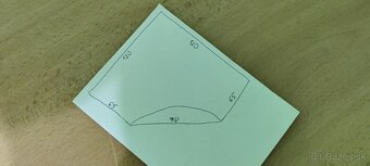 Rohový kancelársky stôl, písací stolík - 4