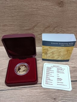 Predám zlaté zberateľské mince 100 € - 4