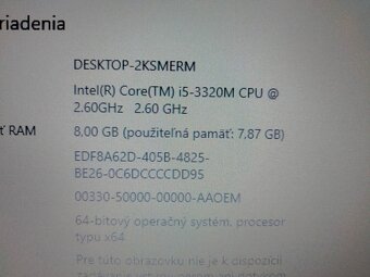 predám notebook HP ELITEBOOK 8470P , WINDOWS 10. - 4