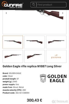 Golden Eagle plynová brokovnica - 4