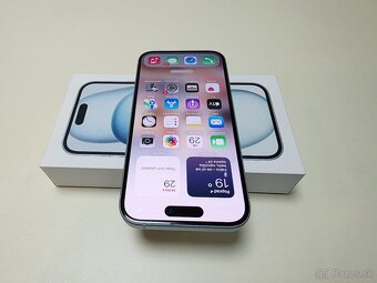 APPLE IPHONE 15 128GB BLUE,TOP STAV,ZÁRUKA - 4