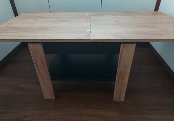 Rozkladaci konferencny stolik Mazzoni dub artisan 65x65cm - 4