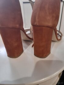 semišové letné talianske topánky, sandále 39 - 4
