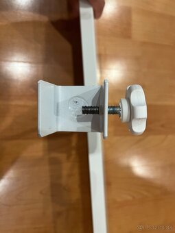 Zábrana do postele drevená, biela, 120cm , nová, Babetkovo - 4